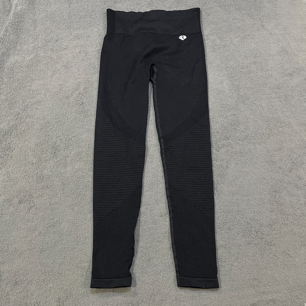 Women's Best Power Black Seamless High Waisted Compression Leggings Womens Sz XS